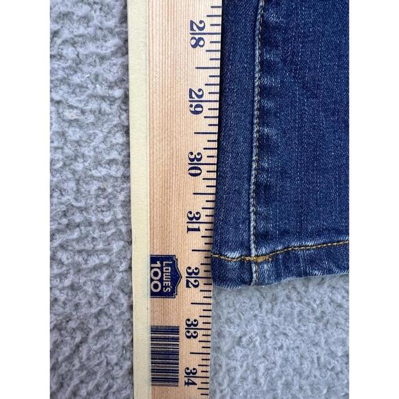 CACHE Embellished Blue Denim Jeans Bedazzled Rhinestones Women’s Size 12 y2k - Picture 13 of 15